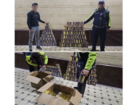 Пиротехника воситаларини олиб кетилаётган юк машинаси узоққа кетолмади