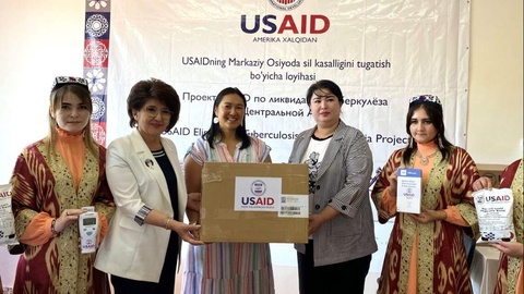 USAID Жызақ облыстық фтизиатрия және пульмонология орталығына медициналық жабдықтарды сыйға тартты