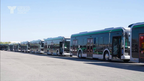 Өзбекстанға Қытайдан электробуслардың жаңа партиясы жиберилди