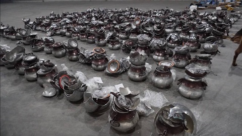 В Сурхандарьинской области выявлена крупная партия наркотиков, спрятанная в казанах