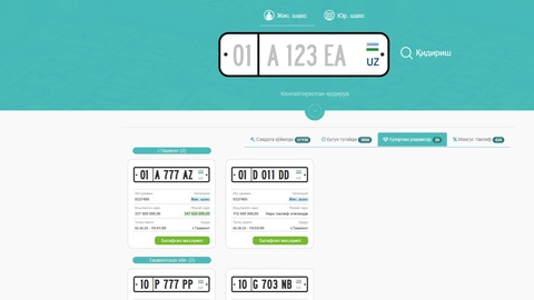 “Chiroyli” avtoraqamlar savdosi 11 foizga kamaydi