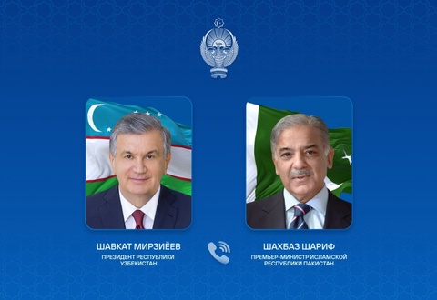 O‘zbekiston va Pokiston yetakchilari telefon orqali muloqot qildilar